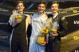 Pallen Formula Basic Norgescupen, fr v: Marius Winås, Oliver Andersen & Espen Tomten Östli.